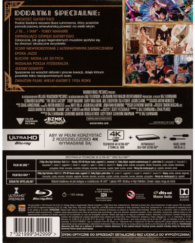 Великият Гетсби (4K UHD+Blu-Ray) - 2