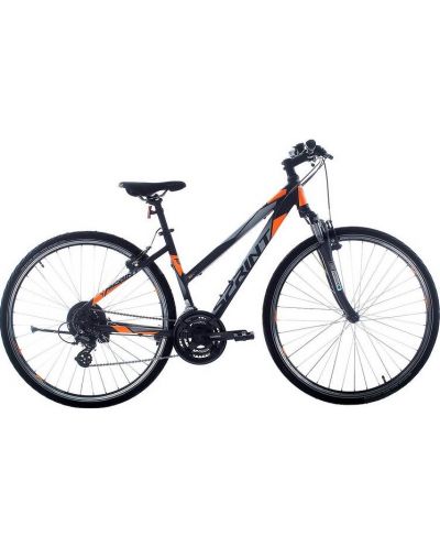 Дамски велосипед със скорости SPRINT - Sintero Lady, 28", 480 mm, черен/оранжев - 1