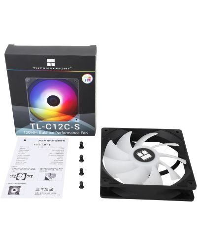 Вентилатор Thermalright -  TL-C12C-S RGB, 120 mm - 9