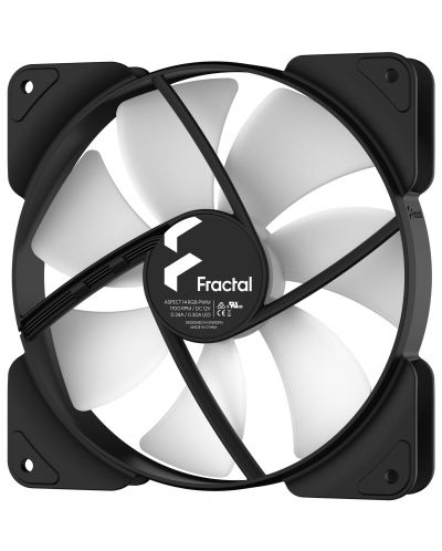 Вентилатор Fractal Design - Aspect 12 RGB, 1200rpm, 120 mm, 3бр, черен - 4