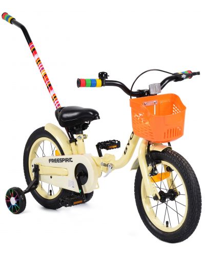 Детски велосипед Moni - FreeSpirit, бежов, 14&quot;