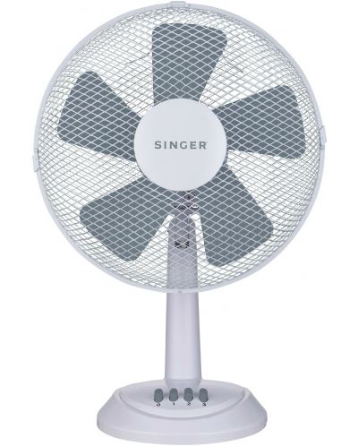 Вентилатор Singer - DF30-5, 35W, 3 скорости, 30 cm, бял - 1