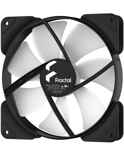 Вентилатор Fractal Design - Aspect 14 RGB, 1700rpm, 140 mm, 3 броя - 4