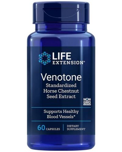 Venotone Standardized Horse Chestnut Seed Extract, 60 капсули, Life Extension - 1
