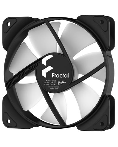 Вентилатор Fractal Design - Aspect 12 RGB, 1200rpm, 120 mm, черен - 3