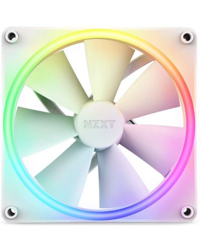 Вентилатор NZXT - F140 RGB Duo White, 140 mm, RGB - 1
