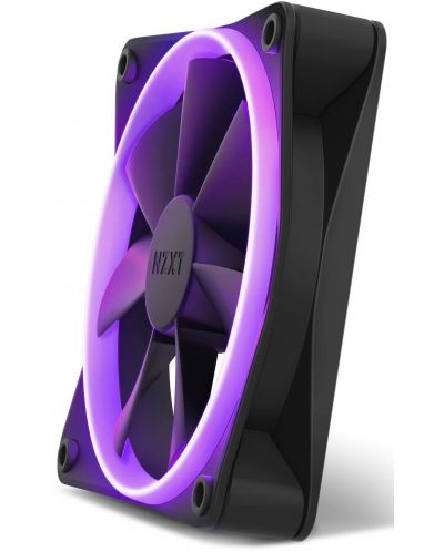 Вентилатор NZXT - F140 RGB Black, 140 mm, RGB - 3