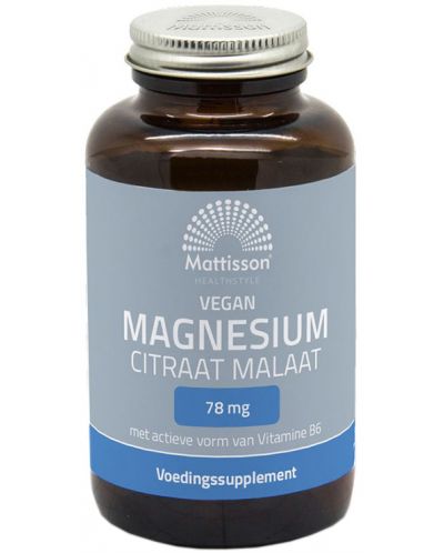 Vegan Magnesium Citrat Malat, 120 капсули, Mattisson Healthstyle - 1