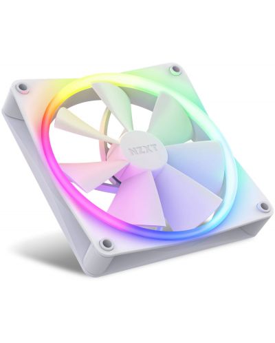 Вентилатори NZXT - F140 RGB White, 140 mm, RGB, 2 броя, контролер - 2