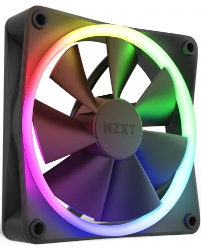 Вентилатор NZXT - F140 RGB Black, 140 mm, RGB - 2