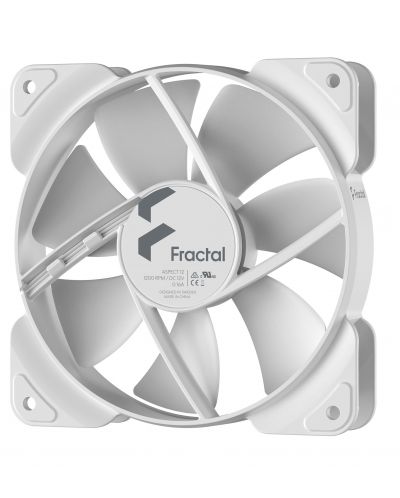 Вентилатор Fractal Design - Aspect 12, 1200rpm, 120 mm, бял - 2