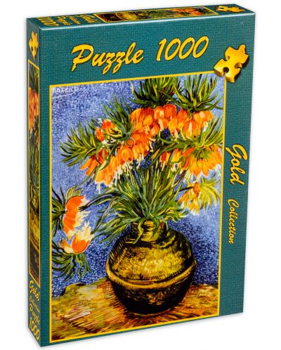 Пъзел Gold Puzzle от 1000 части - Ведрица в медена ваза - 2