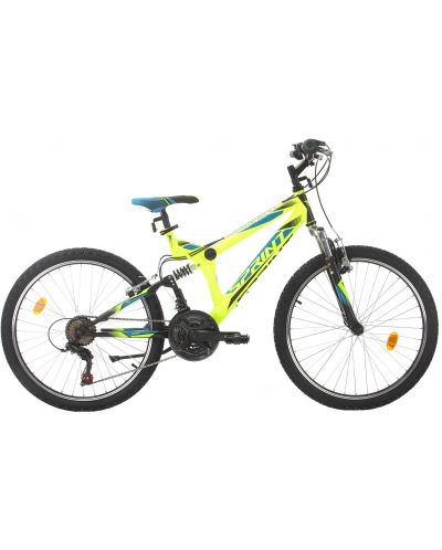 Детски велосипед със скорости SPRINT - Element VB, 24", 390 mm, зелен - 1