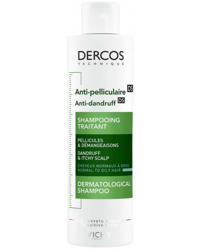 Vichy Dercos Шампоан против пърхот за мазна коса Anti-dandruff DS, 200 ml - 1