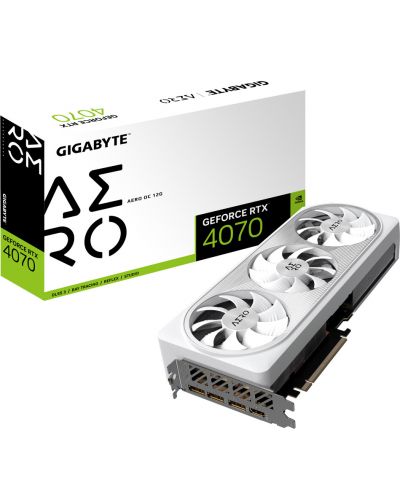 Видеокарта Gigabyte - GeForce RTX 4070 AERO OC, 12GB, GDDR6X - 1