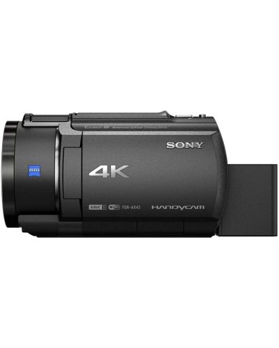 Видеокамера Sony - AX43A 4K Handycam, черна - 3