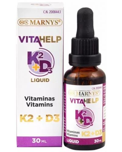 Vitamin K2 + D3, 30 ml, Marnys - 1