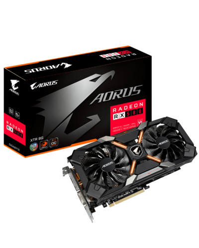 Видеокарта Gigabyte - AORUS Radeon RX 580 XTR, 8GB, GDDR5