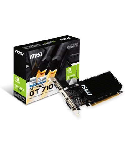 Видеокарта MSI - GeForce GT 710, 2GB, DDR3 - 1