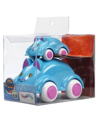 Детска играчка Viking Toys - Котета мама и бебе