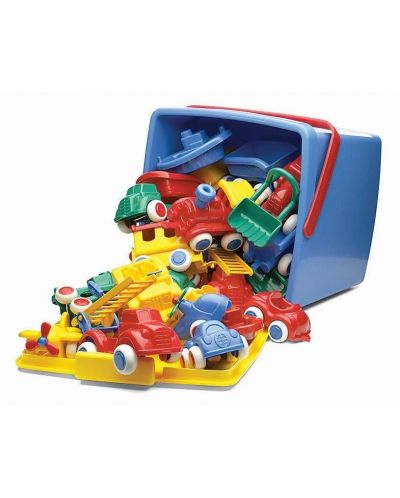 Кофа с Макси колички Viking Toys, 14 cm, 30 броя