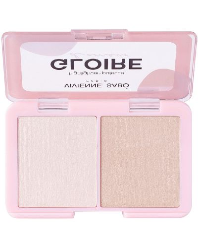 Vivienne Sabó Дуо хайлайтър Gloire d'Amour, 01 Tour Eiffel Soft Rose, 6 g - 2