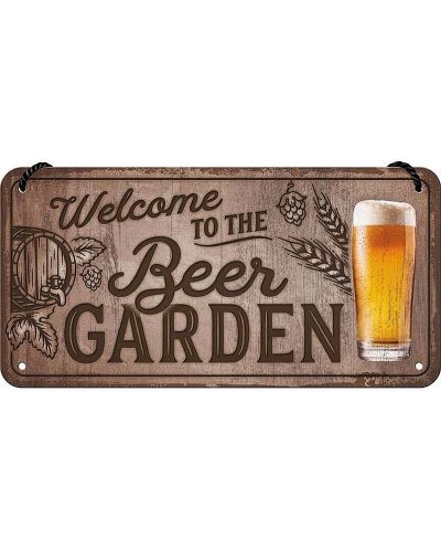 Висяща табелка Nostalgic Art - Welcome To The Beer Garden - 1