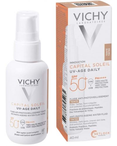 Vichy Capital Soleil Тониран флуид за лице UV-Age Daily, SPF50+, 40 ml - 3
