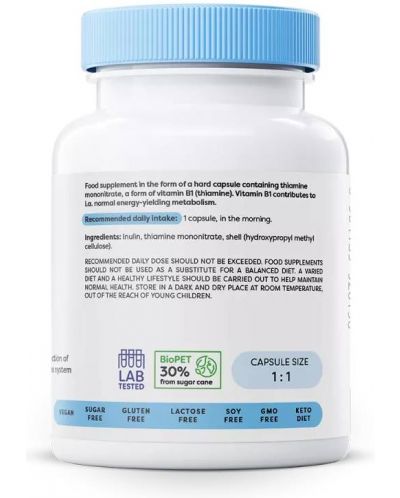 Vitamin B1, 100 mg, 120 капсули, Osavi - 3