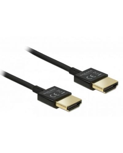 Видео кабел Delock - 84771, High Speed, HDMI-A/HDMI-A, 1 m, черен - 1