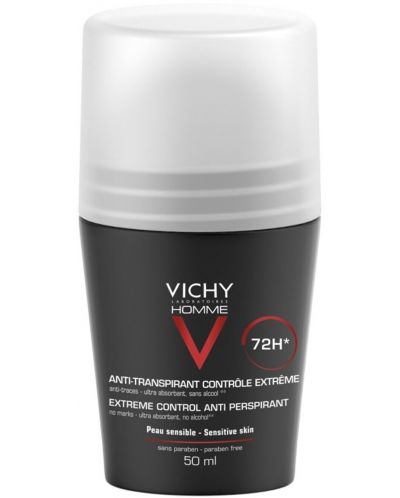 Vichy Homme Рол-он дезодорант против изпотяване, 50 ml - 1