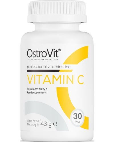 Vitamin C, 1000 mg, 30 таблетки, OstroVit - 1