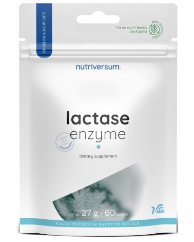 Vita Lactase Enzyme, 60 таблетки, Nutriversum - 1