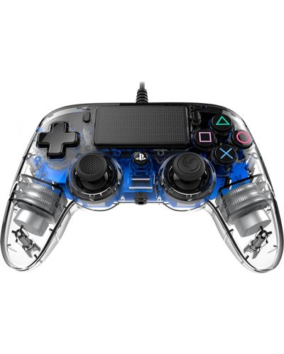 Контролер Nacon за PS4 - Wired Illuminated, crystal blue - 4