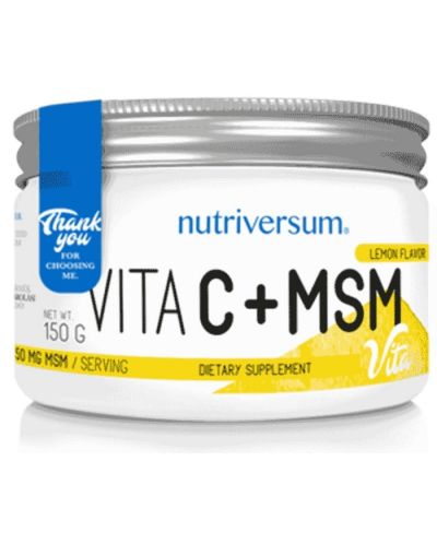 Vita C + MSM, лимон, 150 g, Nutriversum - 1