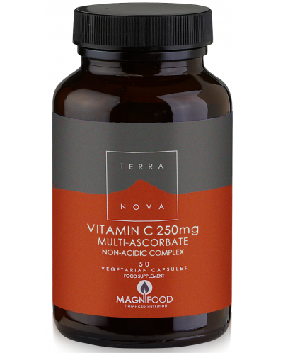 Vitamin C, 250 mg, 50 капсули, Terra Nova - 1