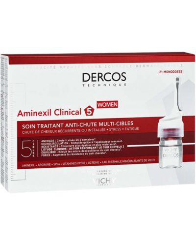 Vichy Dercos Ампули против косопад за жени Aminexil Clinical 5, 21 х 6 ml - 1