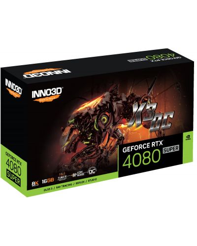 Видеокарта Inno3D- GeForce RTX 4080 Super X3 OC, 16GB, GDDR6X - 3