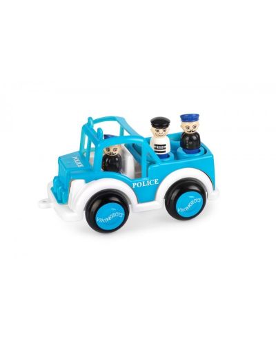 Полицейски джип Viking Toys, с 3 човечета, 25 cm, с подаръчна кутия - 1