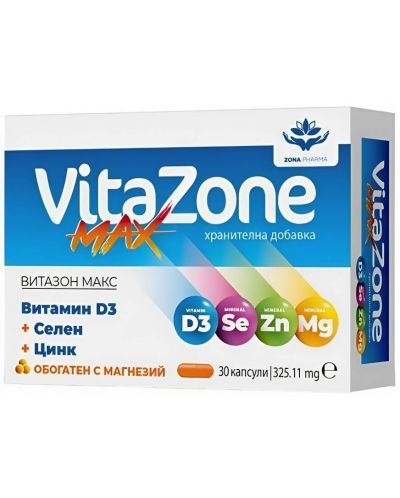 Витазон Макс, 325.11 mg, 30 капсули, Zona Pharma - 1