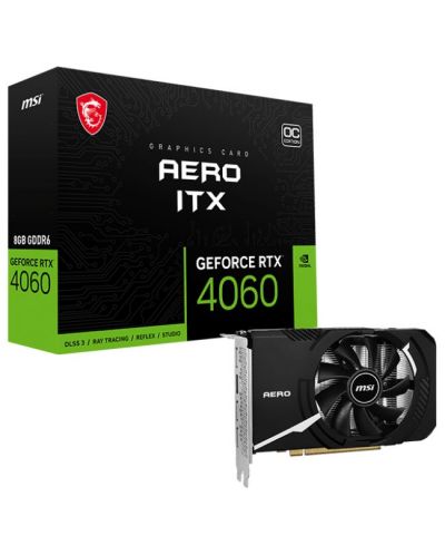 Видеокарта MSI - GeForce RTX 4060 AERO ITX 8G OC, 8GB, GDDR6 - 1