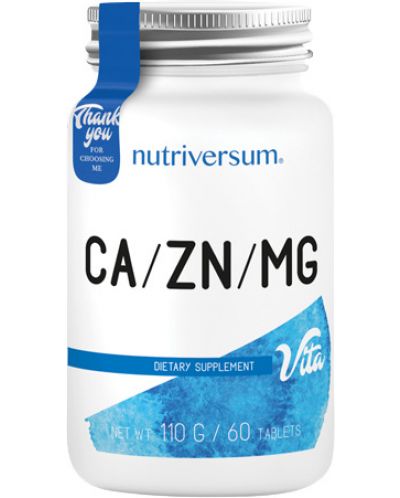 Vita Ca/Zn/MG, 60 таблетки, Nutriversum - 1