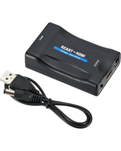 Видео конвертор ESTILLO - Scart/HDMI, черен - 2