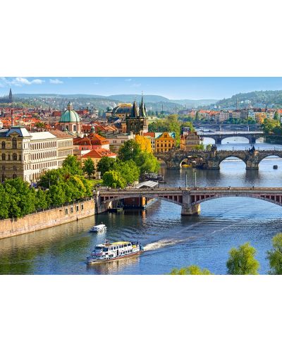 Пъзел Castorland от 500 части - Гледка към мостовете на Прага - 2