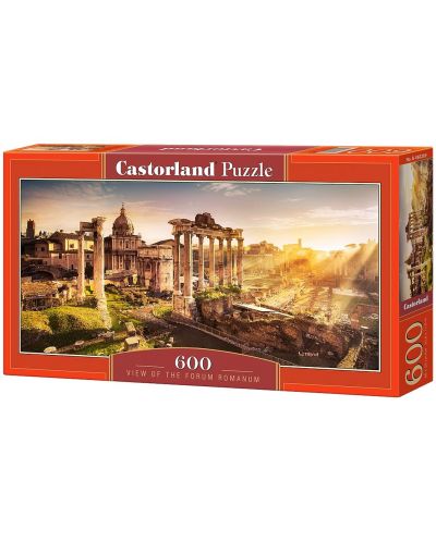 Панорамен пъзел Castorland от 600 части - Гледка към Римския форум - 2