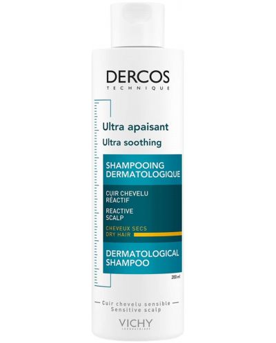 Vichy Dercos Шампоан за суха коса Ultra Soothing, 200 ml - 1