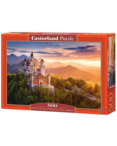 Пъзел Castorland от 500 части - Гледка към замъка Нойшванщайн, Германия - 1