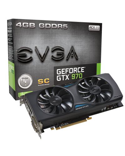 Видеокарта EVGA - GeForce GTX 970 Superclocked, 4GB, GDDR5