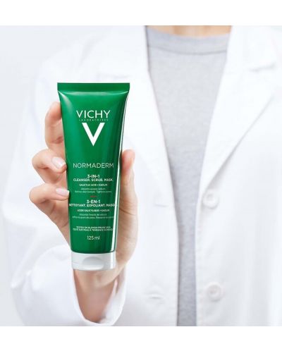 Vichy Normaderm Почистващ продукт 3 в 1, 125 ml - 4