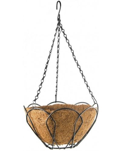 Висяща кашпа Palisad - 690018, 25 cm, с кокосова кошница - 1